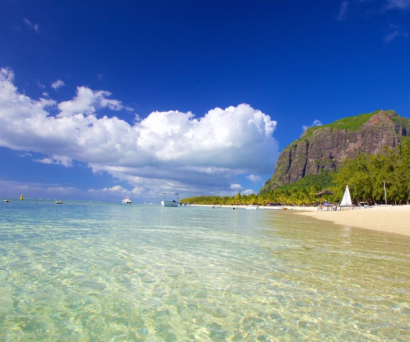 Playa de Le Morne en Mauricio