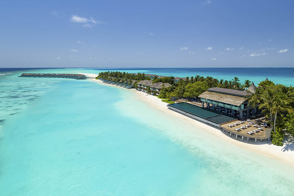 Playa tropical en Maldivas