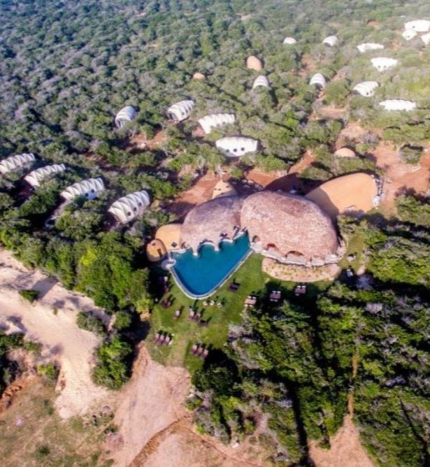 Wild Coast Tented Lodge junto al Parque Nacional de Yala