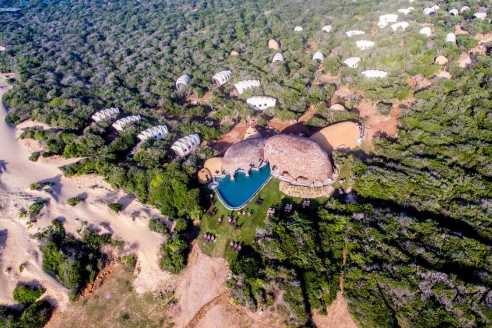 Wild Coast Tented Lodge junto al Parque Nacional de Yala